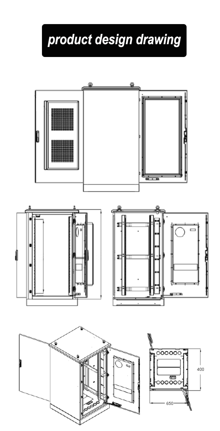 IP55 UPS 10KVA 15KVA 20KVA 30KVA 50KVA 80KVA 3-phase Power Supply System Outdoor Cabinet Telecom Wit(图4)